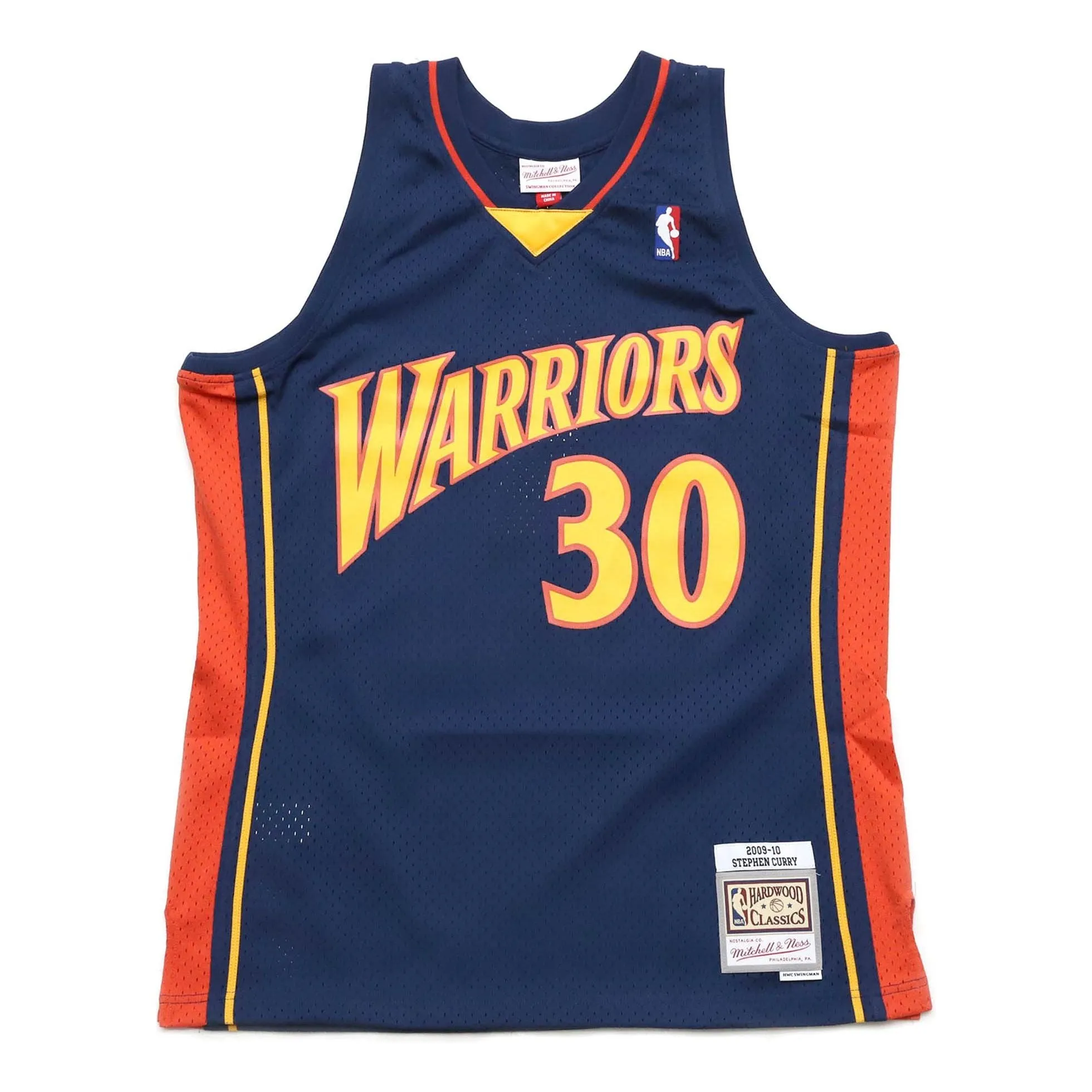 Mitchell & Ness NBA Golden State Warriors 2009/10 HWC Swingman Jersey 'Stephen Curry Navy' 200105600 sold by KicksCrew