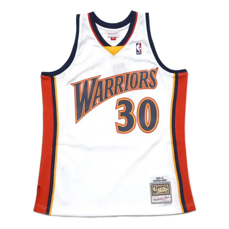 Mitchell & Ness NBA Golden State Warriors 2009/10 HWC Swingman Jersey 'Stephen Curry White' 200472834 sold by KicksCrew