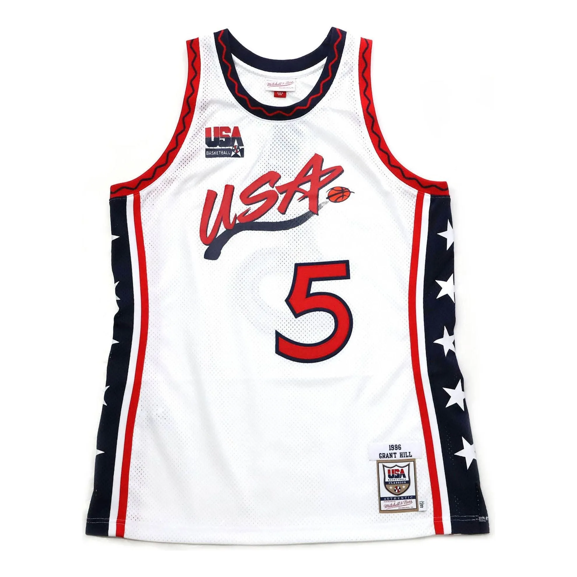 Mitchell & Ness Team USA 1996 Home Authentic Player Jersey 'Grant Hill' 7099871 sold by KicksCrew