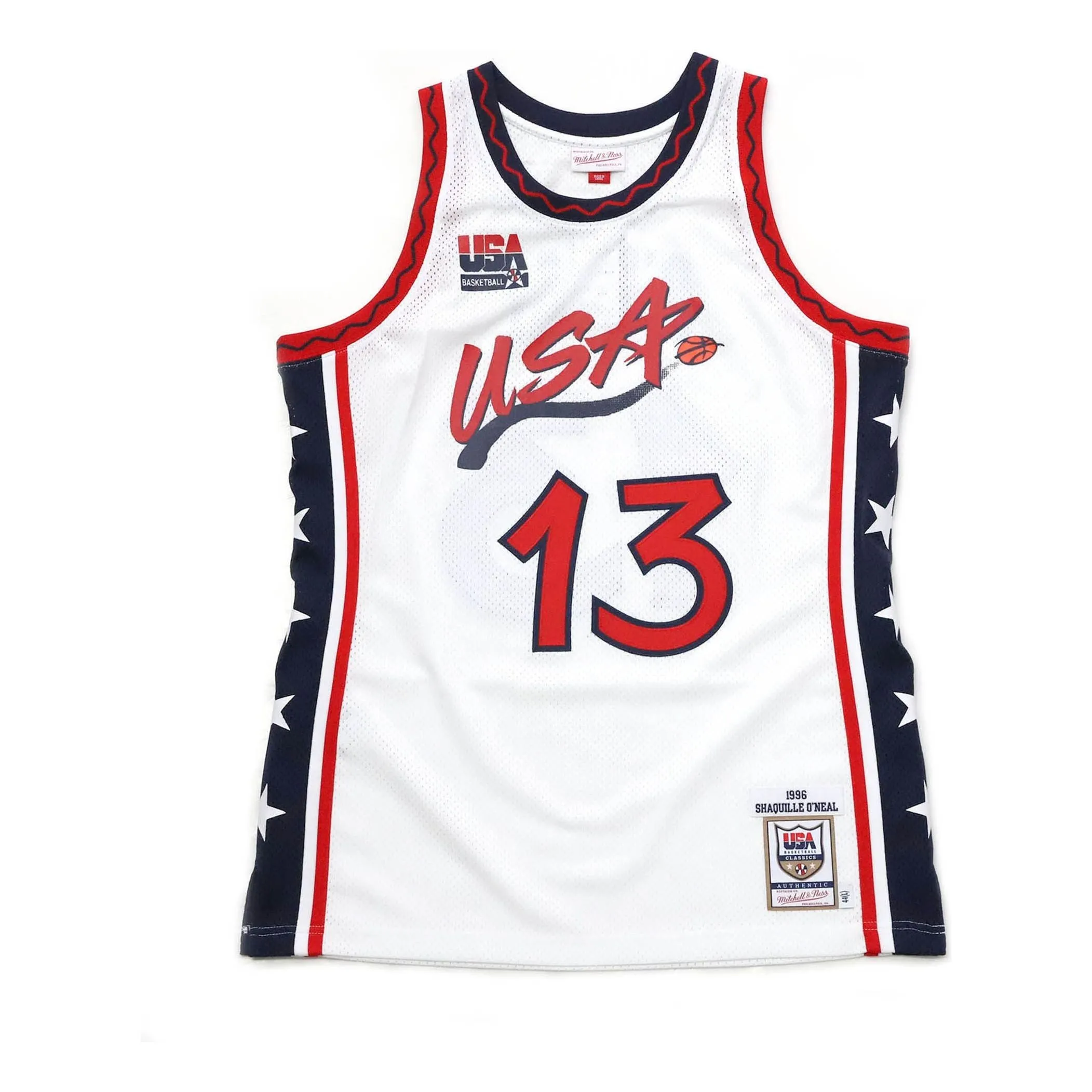 Mitchell & Ness Team USA 1996 Home Authentic Player Jersey 'Shaquile O'Neal' 5289017 sold by KicksCrew