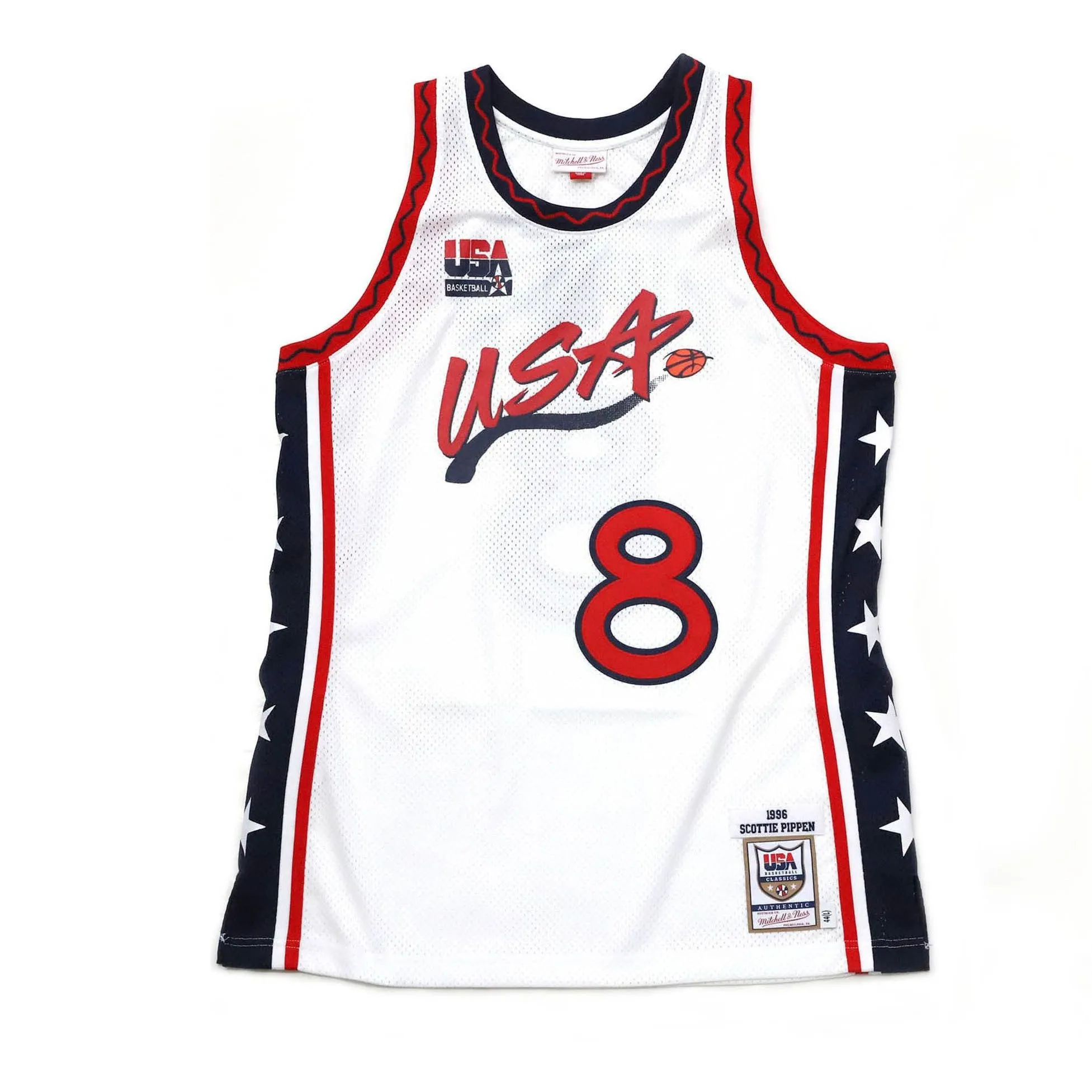 Mitchell & Ness Team USA 1996 Home Authentic Player Jersey 'Scottie Pippen' 5289020 sold by KicksCrew