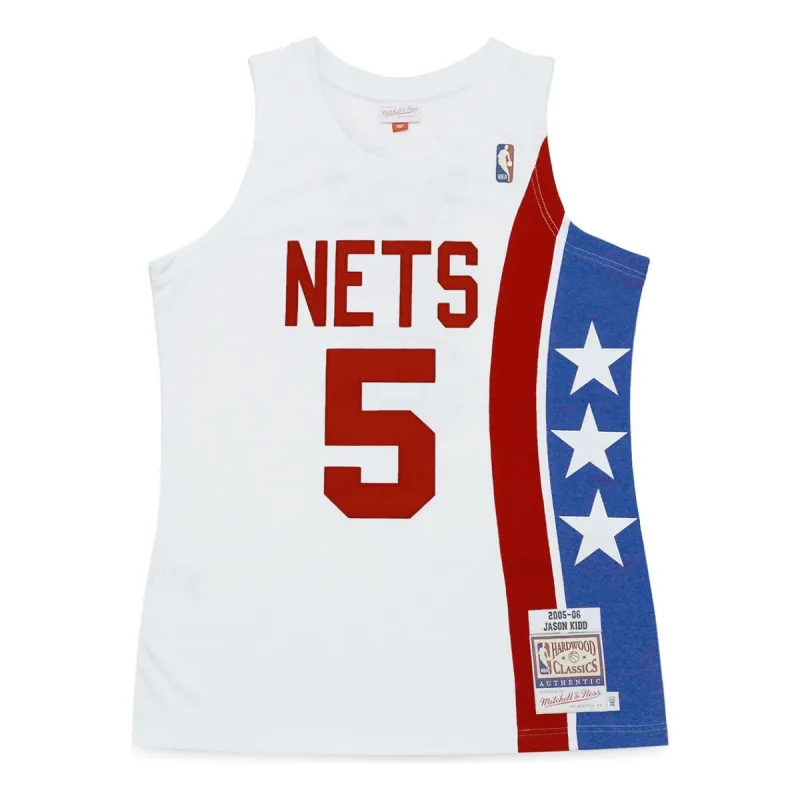 Mitchell & Ness NBA 2005/06 Authentic Jersey 'Jason Kidd New Jersey Nets White' 8065508 sold by KicksCrew