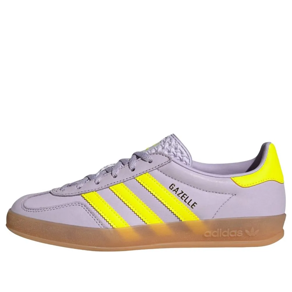 (WMNS) adidas Gazelle Indoor 'Silver Dawn Solar Yellow' IH5492 sold by KicksCrew