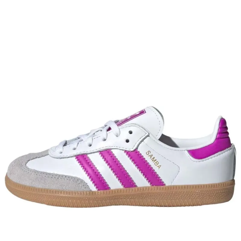 (PS) adidas Samba OG 'Cloud White Purple Burst' IE8848 sold by KicksCrew
