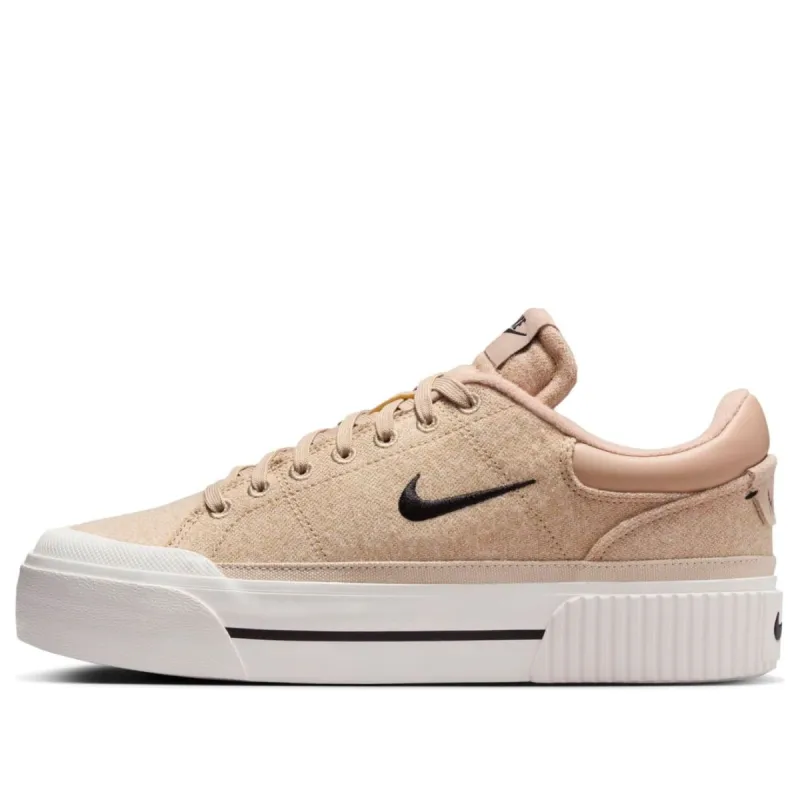 (WMNS) Nike Court Legacy Lift 'Hemp Sail Black' FZ2606-200 sold by KicksCrew