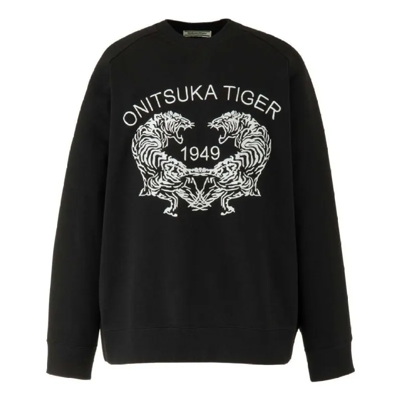 Onitsuka Tiger Graphic Sweatshirt 'Black' 2183B406-001 sold by KicksCrew