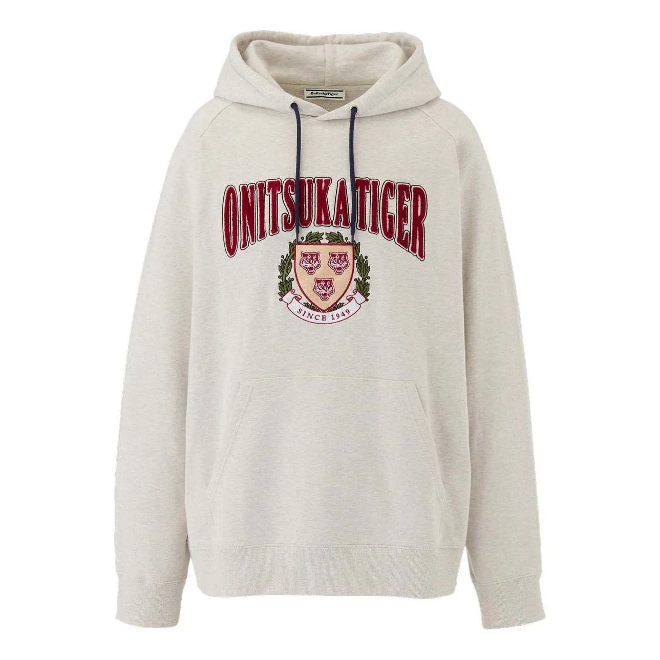 Onitsuka Tiger Graphic Hoodie 'Beige' 2183B375-020 sold by KicksCrew