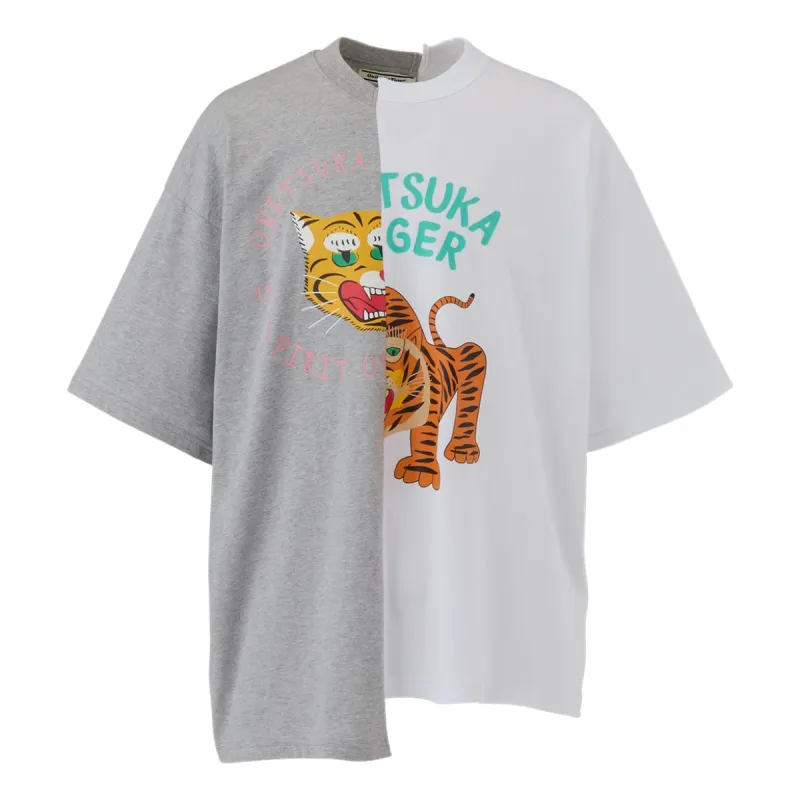 Onitsuka Tiger Graphic T-Shirt 'White Grey' 2183B386-020 sold by KicksCrew