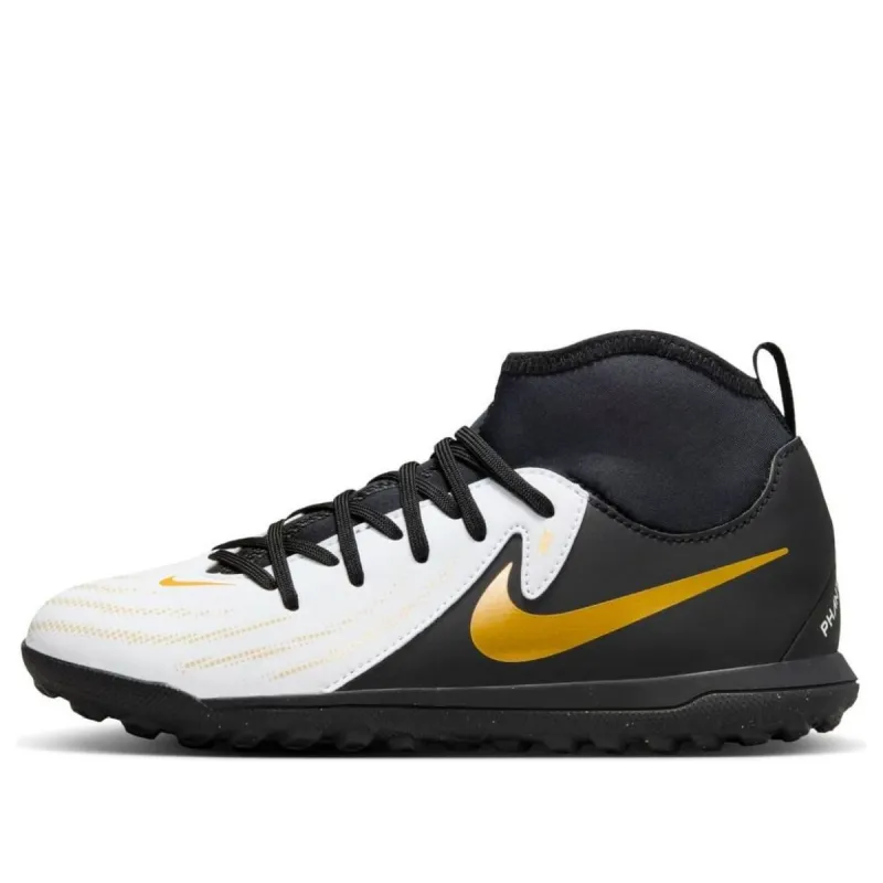 (GS) Nike Phantom Luna II Club TF 'White Black Metallic Gold' FJ2607-100 sold by KicksCrew