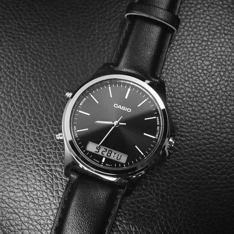 Casio Dress Classic Analog-Digital Watch 'Silver Steel Black' MTP-VC01D-1E sold by KicksCrew product image thumbnail 4