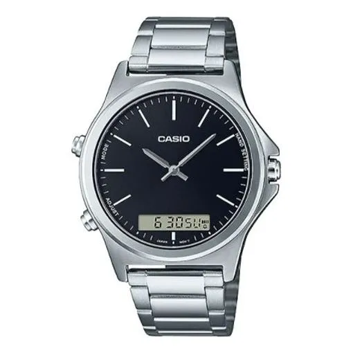 Casio Dress Classic Analog-Digital Watch 'Silver Steel Black' MTP-VC01D-1E sold by KicksCrew