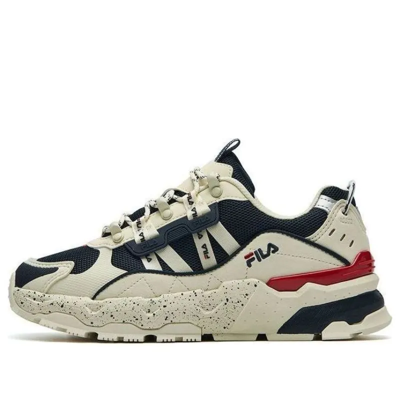 (WMNS) FILA TREK Stars Dad Shoes Beige/White/Blue F12W134155FWD sold by KicksCrew