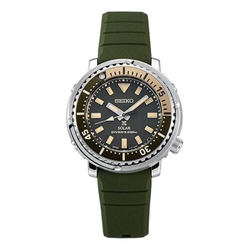 Men's SEIKO PROSPEX Series Camouflage Green Sports SUT405P1 sold by KicksCrew