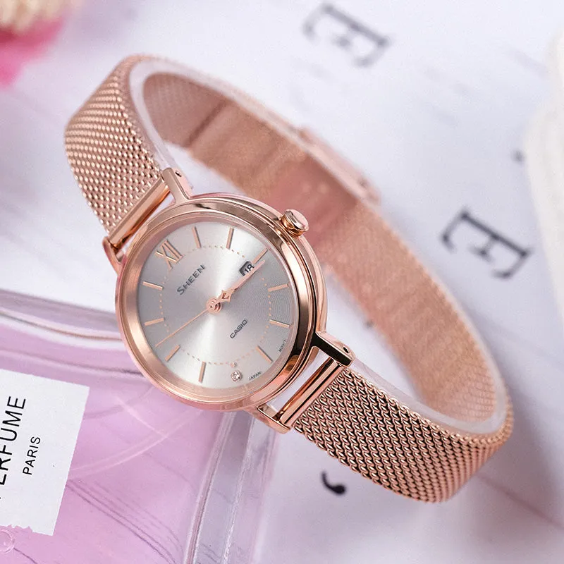 Casio Sheen x Beast Analog Watch 'Rose Gold White' SHS-D300PGM-4APR sold by KicksCrew product image thumbnail 3
