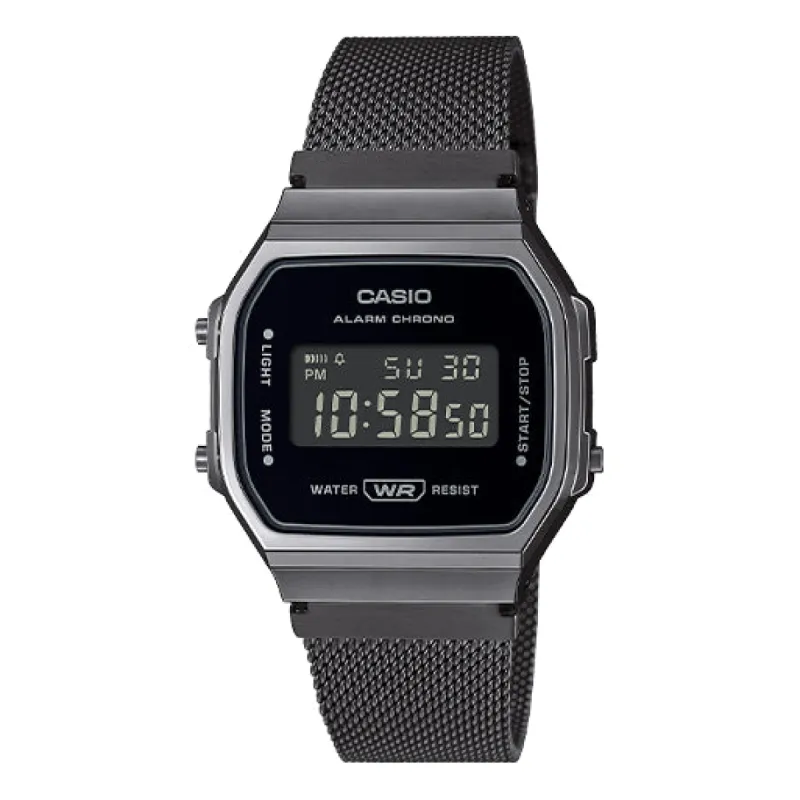 CASIO General VINTAGE Japan / South Korea Fashion Waterproof A168WEMB-1B sold by KicksCrew