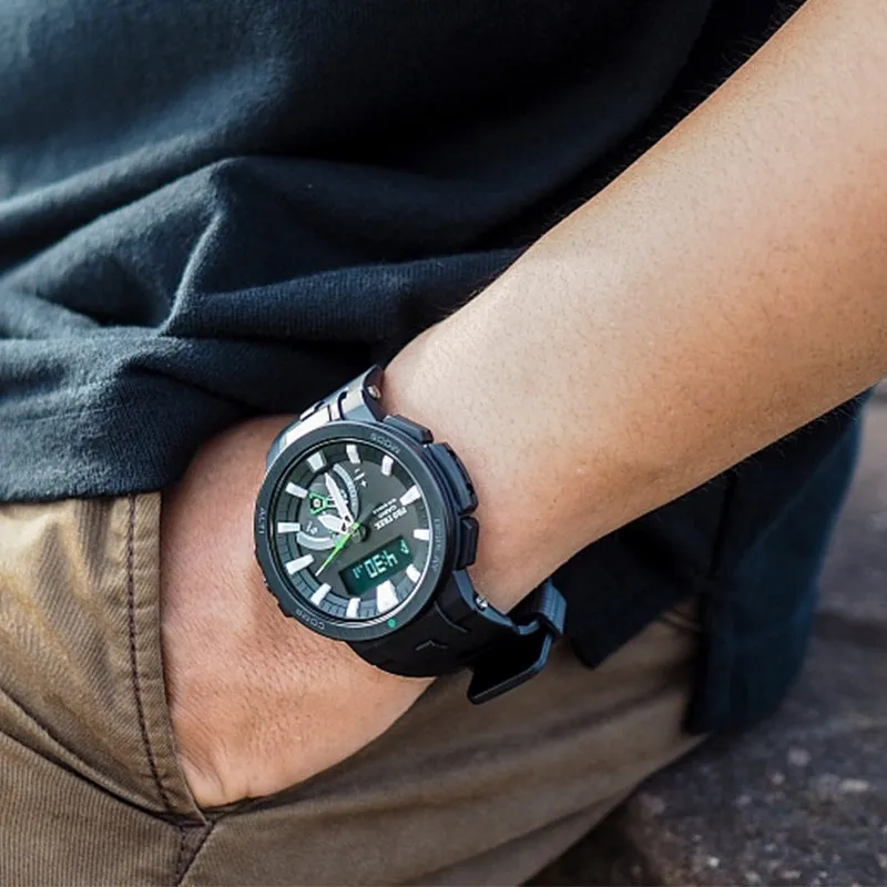 CASIO Solar Powered Sports Quartz Waterproof Shockproof Mens Analog/Digital Combo PRW-7000-1A sold by KicksCrew product image thumbnail 2