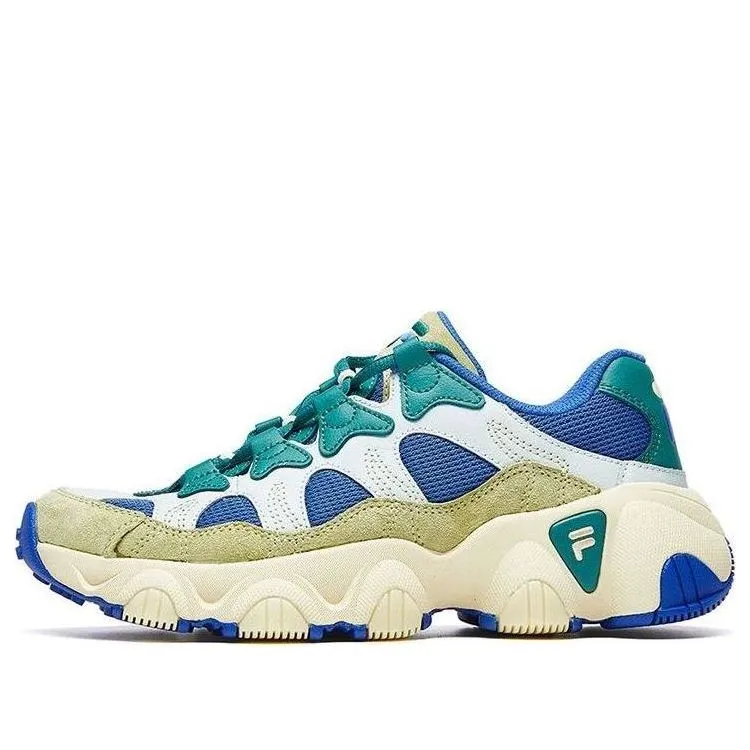 (WMNS) FILA Jagger Low Running Shoes GS Blue/White/Green F12W011411FBC sold by KicksCrew