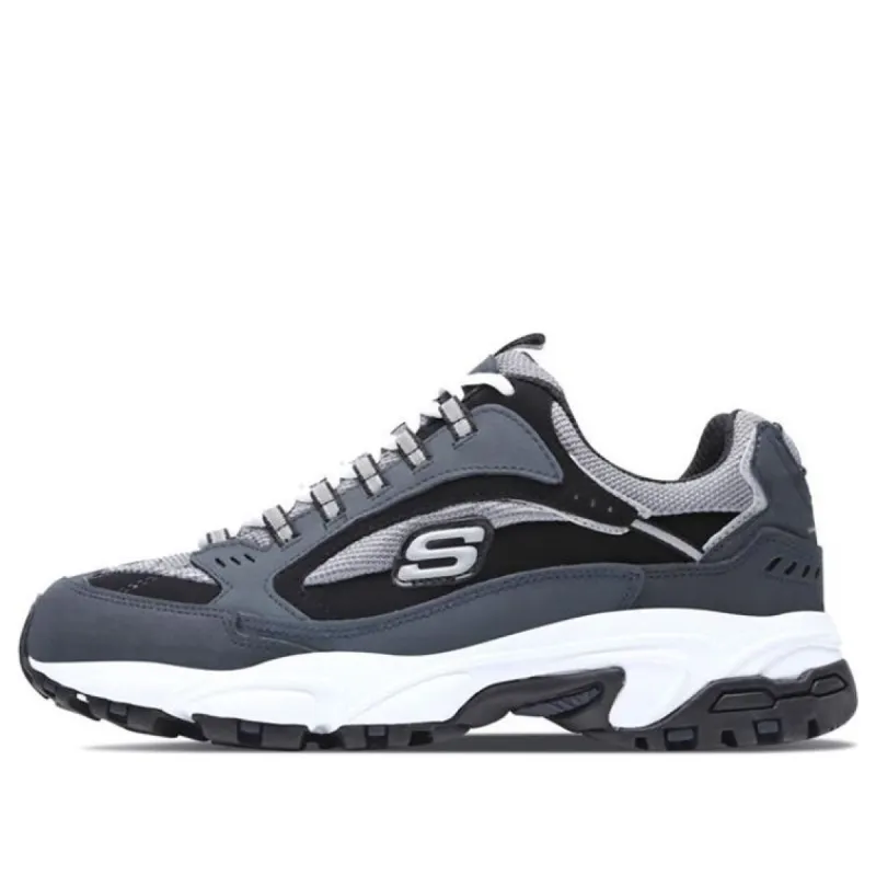 Skechers Stamina Low-Top Running Shoes Black/Grey 51286-NVBK sold by KicksCrew
