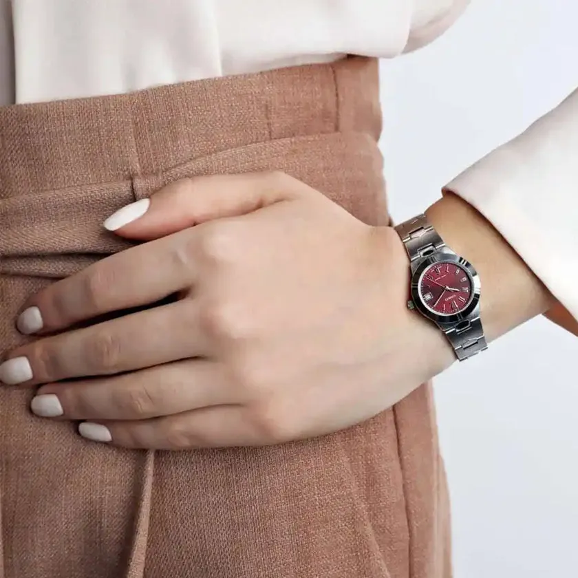 CASIO STANDARD Quartz Silver/Red Waterproof Analog LTP-1241D-4A2 sold by KicksCrew product image thumbnail 5