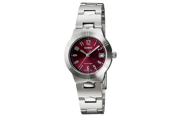 CASIO STANDARD Quartz Silver/Red Waterproof Analog LTP-1241D-4A2 sold by KicksCrew product image thumbnail 2