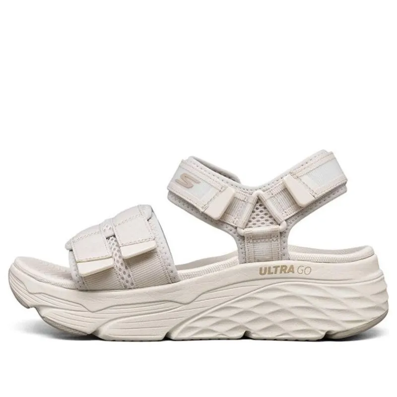 (WMNS) Skechers Max Cushioning Sandals Creamy 'Cream' 140424-NAT sold by KicksCrew
