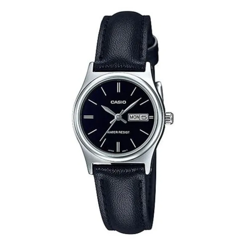CASIO Quartzes Black Waterproof Analog LTP-V006L-1B2 sold by KicksCrew