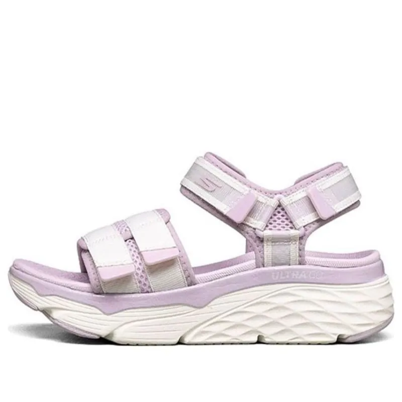 (WMNS) Skechers Max Cushioning Sandals Purple 'White' 140424-WLV sold by KicksCrew