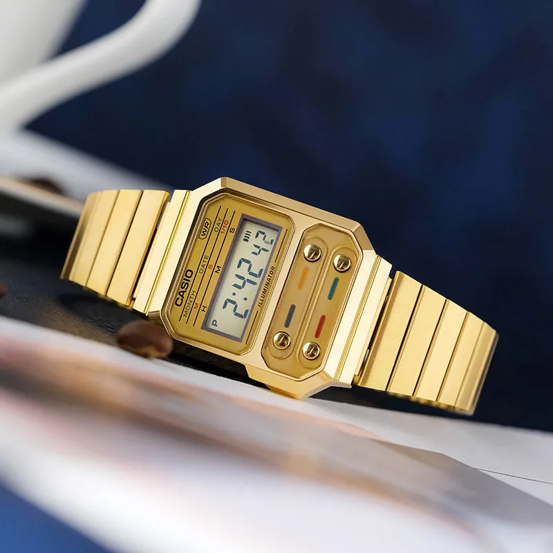 Casio Youth Digital Watch 'Gold' A100WEG-9APR sold by KicksCrew product image thumbnail 4