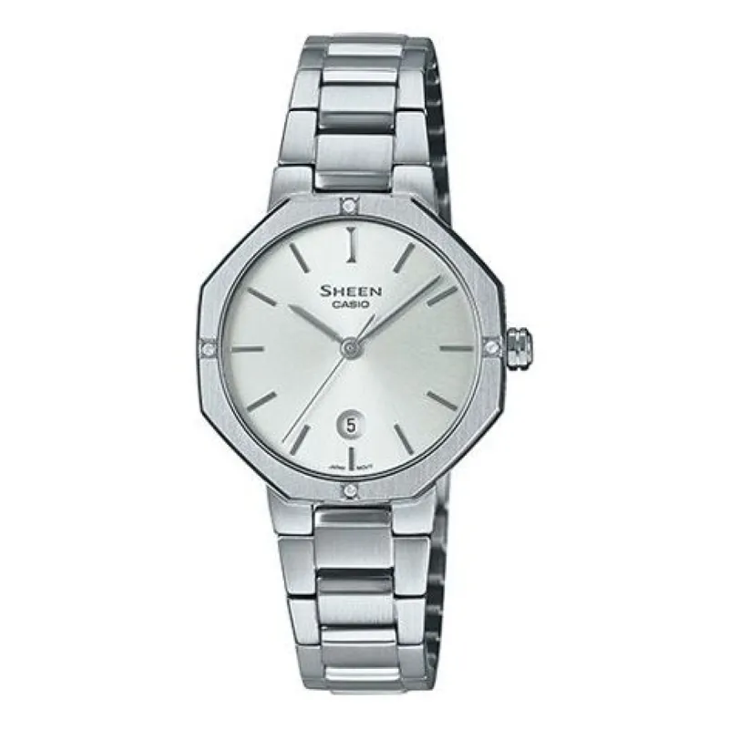 Casio Sheen Analog Watch 'Silver White' SHE-4543D-7AUPR sold by KicksCrew