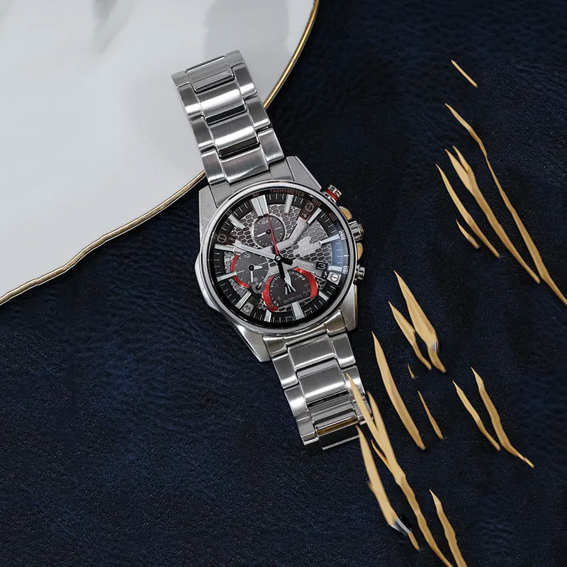 Casio Edifice Classic Solar Powered Analog Watch 'Black Silver' EQB-1200YD-1APR sold by KicksCrew product image thumbnail 4