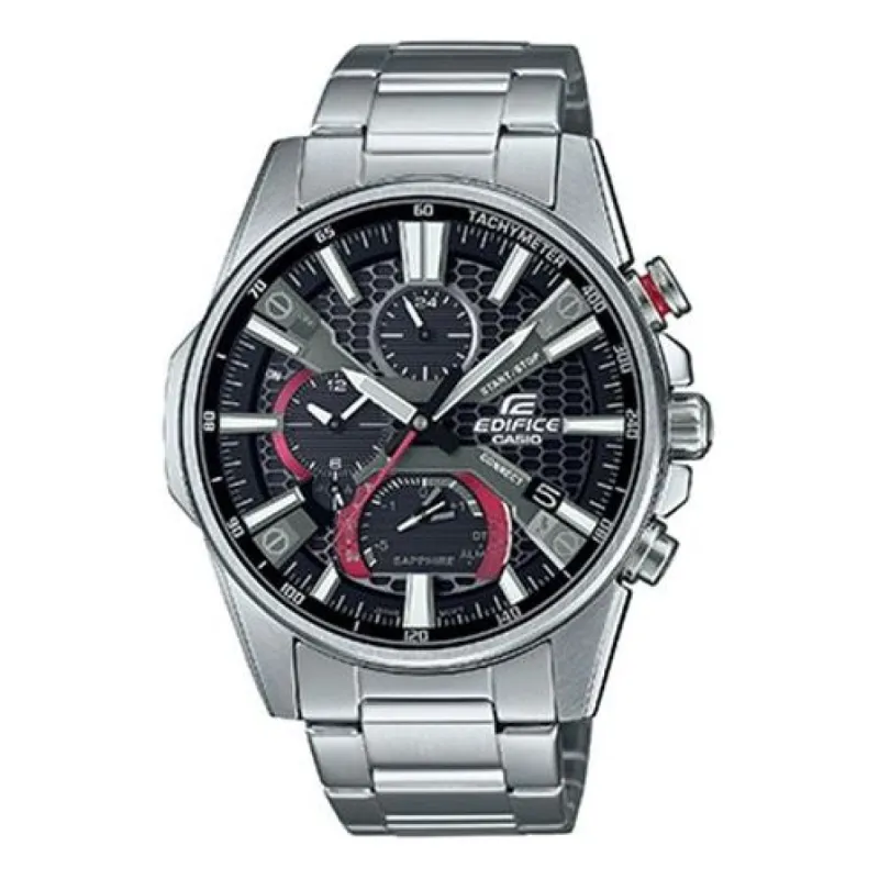 Casio Edifice Classic Solar Powered Analog Watch 'Black Silver' EQB-1200YD-1APR sold by KicksCrew