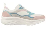 (WMNS) Skechers D lux Walker Casual Shoes Blue/Pink/White 149357-OFPK sold by KicksCrew