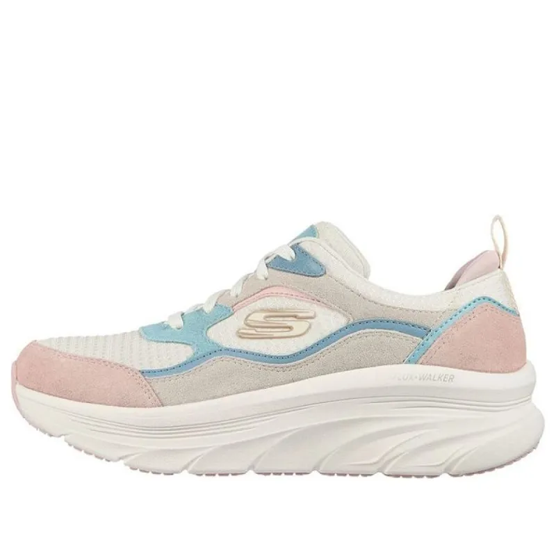 (WMNS) Skechers D lux Walker Casual Shoes Blue/Pink/White 149357-OFPK sold by KicksCrew