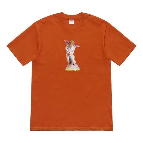 Supreme SS19 Cupid Tee Rust Angel Printing Short Sleeve Unisex SUP-SS19-744 sold by KicksCrew