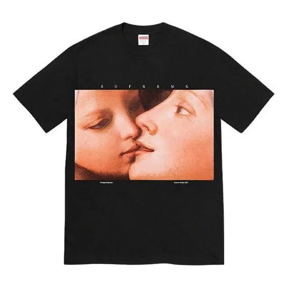 Supreme Week 18 Venus Tee Character Printing Round Neck Short Sleeve Unisex Black SUP-FW21-383 sold by KicksCrew