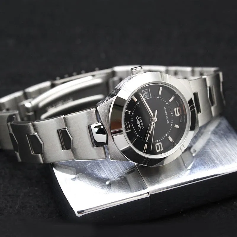 CASIO STANDARD Series Quartz Silver/Black Waterproof Analog LTP-1241D-1A sold by KicksCrew product image thumbnail 2