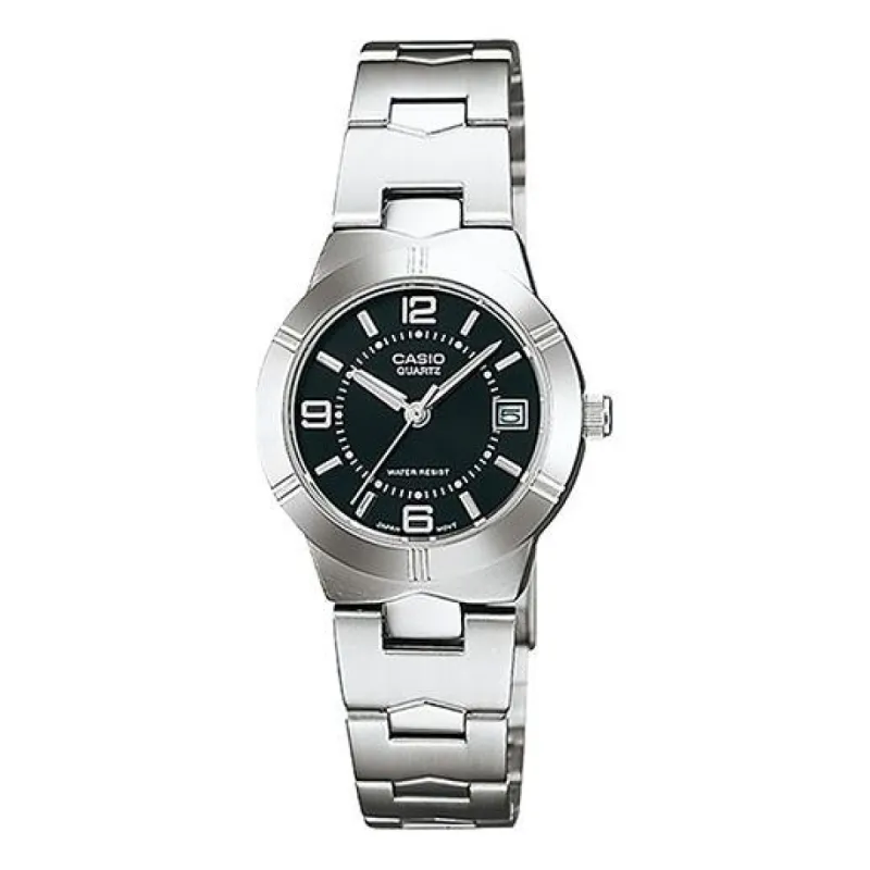 CASIO STANDARD Series Quartz Silver/Black Waterproof Analog LTP-1241D-1A sold by KicksCrew