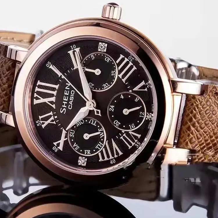 CASIO Sheen Ladies Brown Analog SHE-3034GL-5A sold by KicksCrew product image thumbnail 2