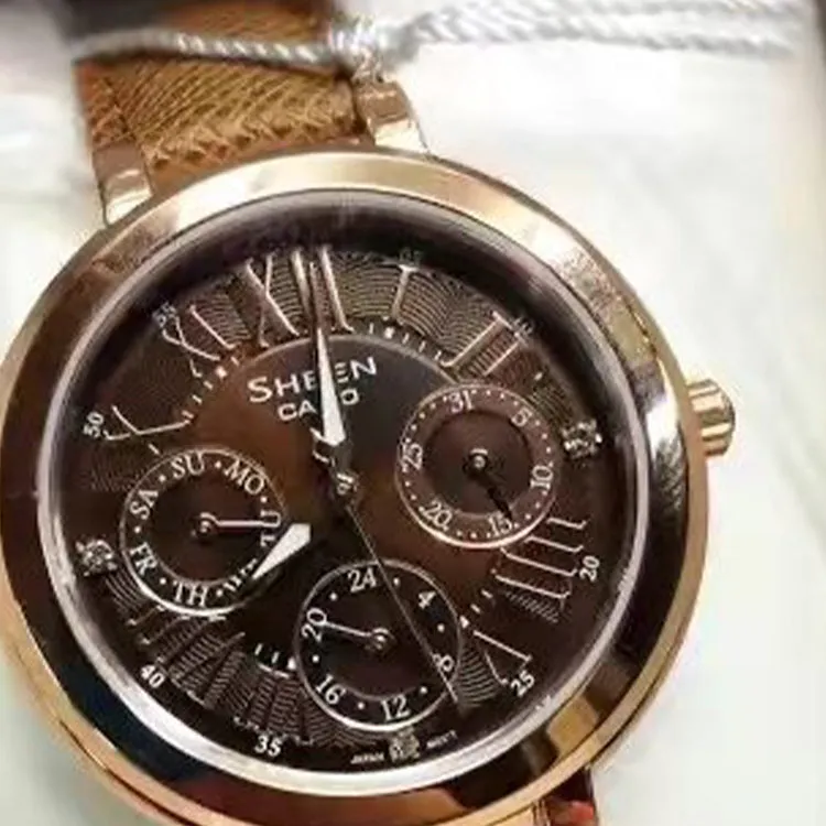 CASIO Sheen Ladies Brown Analog SHE-3034GL-5A sold by KicksCrew product image thumbnail 3