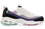 (WMNS) Skechers D'Lites 1.0 Leisure Shoes White/Black/Purple 149781-WBKB sold by KicksCrew