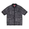 Supreme SS20 Week 15 Patchwork Knit Zip Up Polo Polo 'Black' SUP-SS20-697 sold by KicksCrew