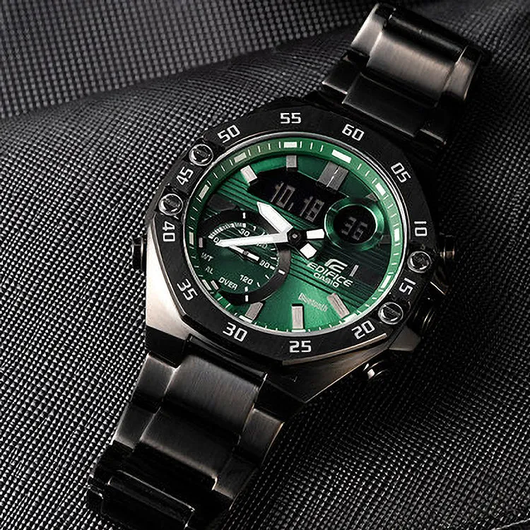 Casio Edifice Smart Analog-Digital Watch 'Green Black' ECB-10DC-3A sold by KicksCrew product image thumbnail 2