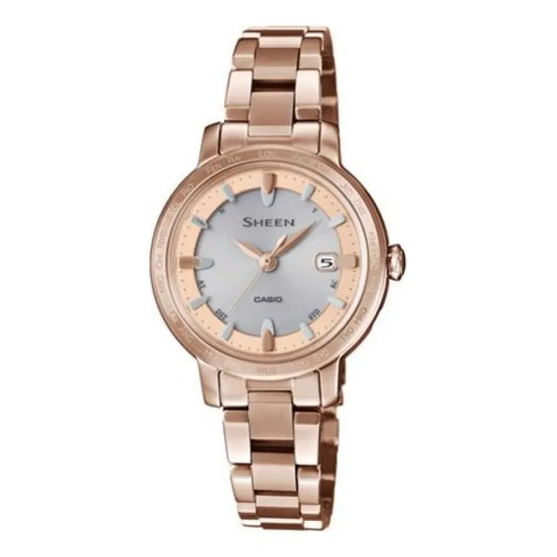 CASIO sheen Series 100 Meter Waterproof World Time Watch Stainless Steel Strap Analog SHW-1900CG-4A sold by KicksCrew