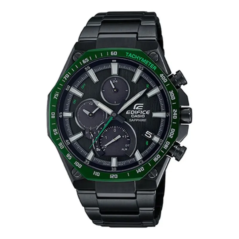 Casio Edifice Sports Octagon Analog Watch 'Black Green' EQB-1100XYDC-1A sold by KicksCrew