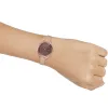 Casio Sheen Minimalistic Rhombus Analog Watch 'Rose Gold Burgundy' SHE-4062PGL-5AUPR-PERSON sold by KicksCrew