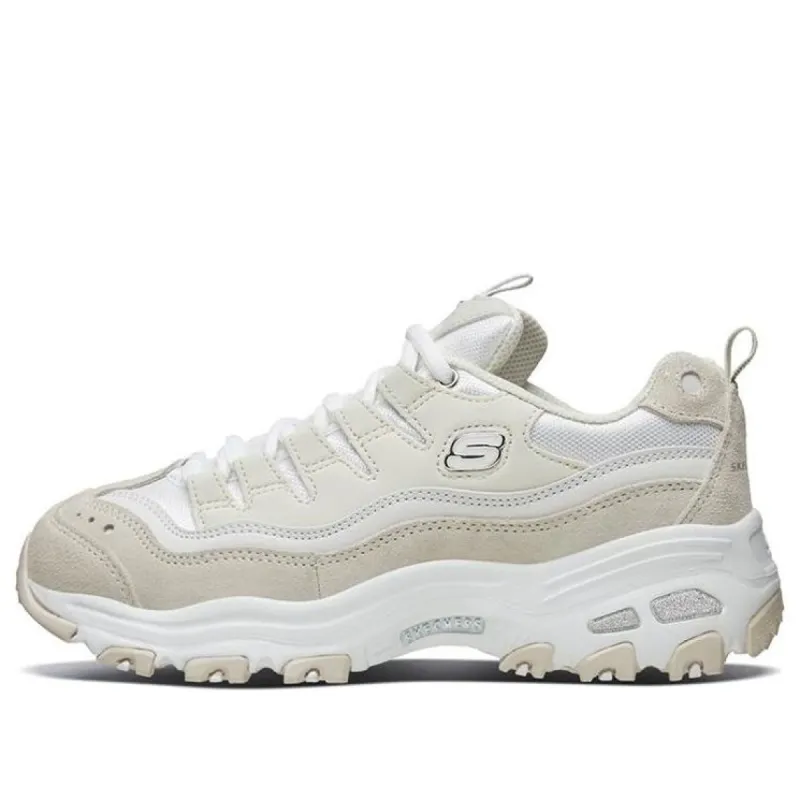 (WMNS) Skechers D Lites 1.0 Low-Top Sneakers Light-Brown/White 13141-WNT sold by KicksCrew