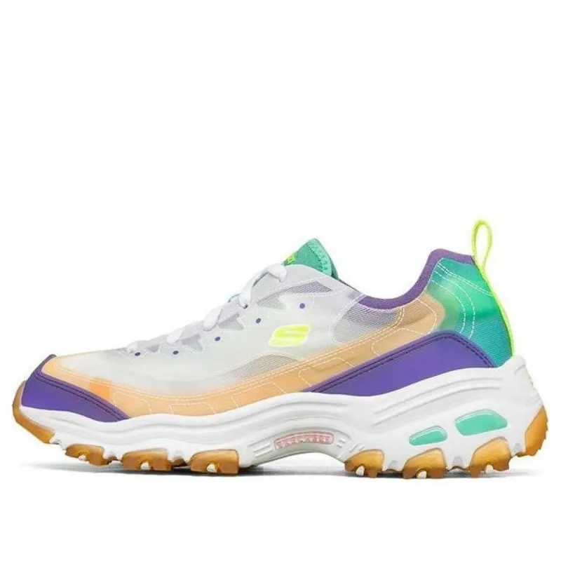 (WMNS) Skechers D'Lites 1.0 Low-Top Running Shoes Purple/Green 149235-PRTQ sold by KicksCrew