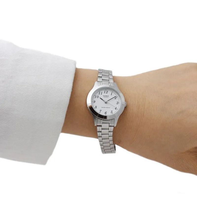 CASIO Gold Quartzes Silver Waterproof Analog LTP-1128A-7B sold by KicksCrew product image thumbnail 2