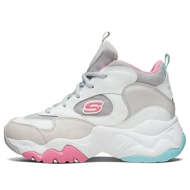 (WMNS) Skechers D'lites 3.0 Low-Top Running Shoes Grey/Blue/Pink 88888378-GYMT sold by KicksCrew