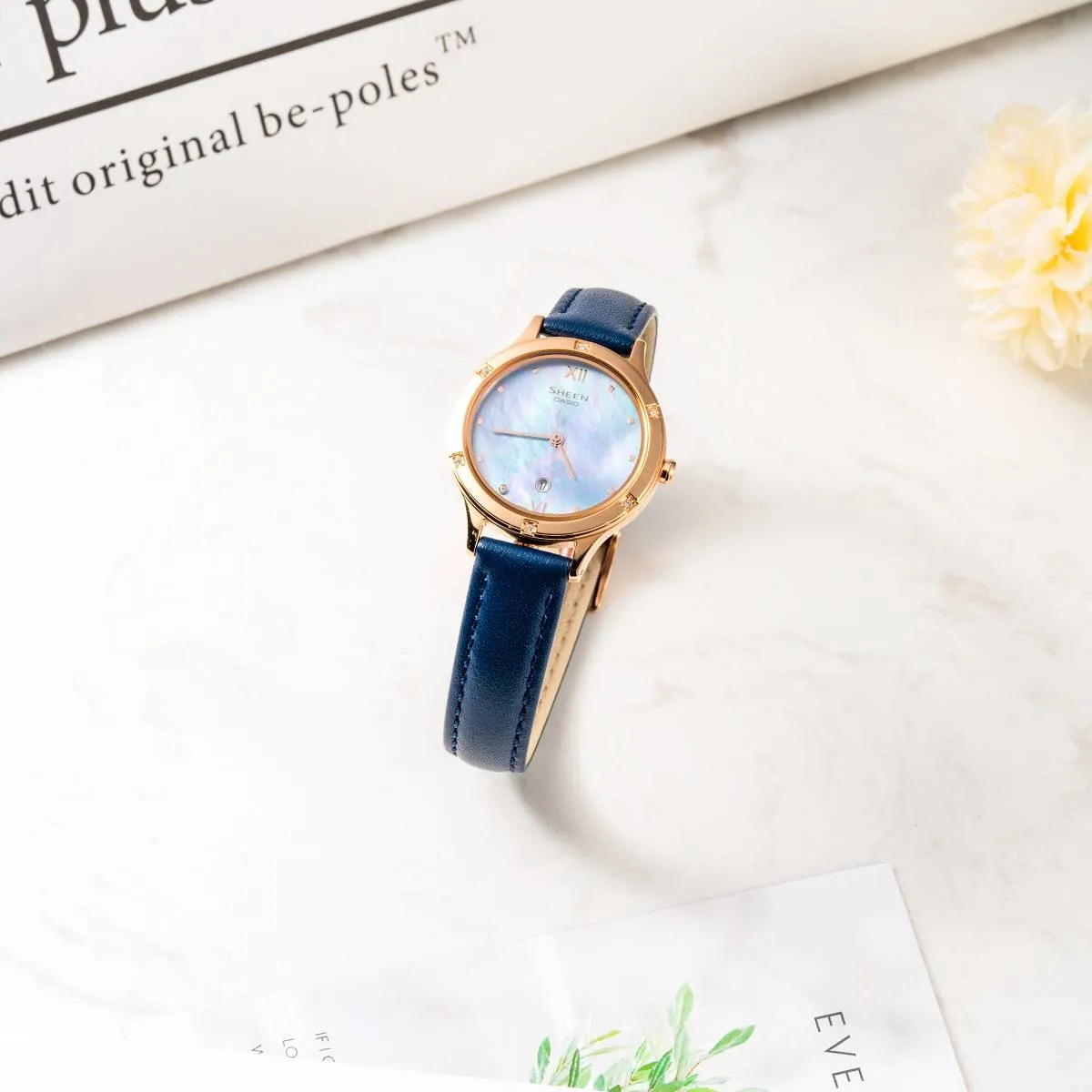 Casio Sheen Fashion Elegant Analog Watch 'Blue White' SHE-4546PGL-2AUPR sold by KicksCrew product image thumbnail 3